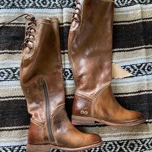 Bed Stu Lace Up Knee High Boots 6.5